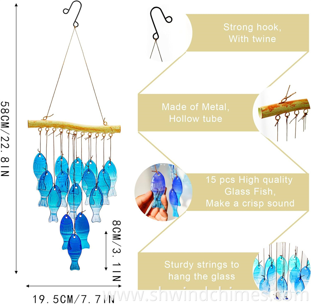 sea glass wind chimes